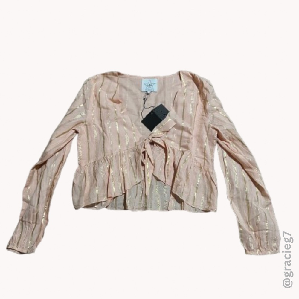 Area Stars St. Tropez Front Tie Crop Top NWT | Size S | Retails $78